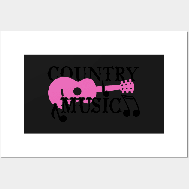 Country Music (pink) Wall Art by l-oh